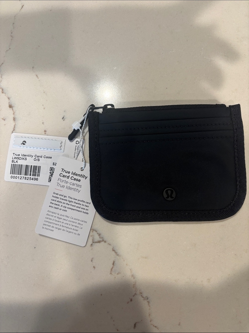 lululemon athletica Black True Identity Card Case NWT